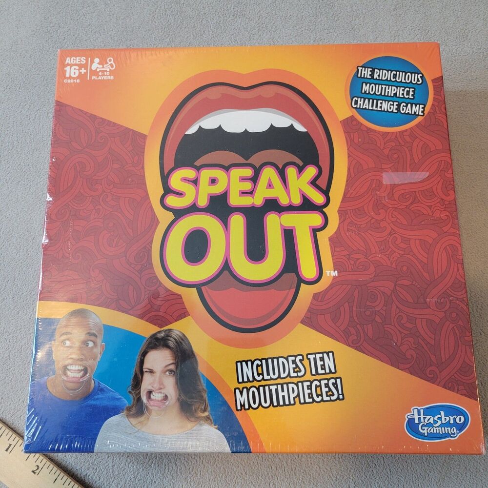 Hasbro Speak Out Game The Ridiculous Mouthpiece Challenge Game Ages 16+ NEW